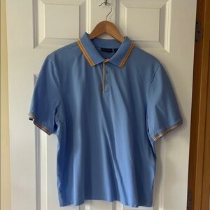 Paul Fredrick Blue and Yellow Polo Shirt Collection